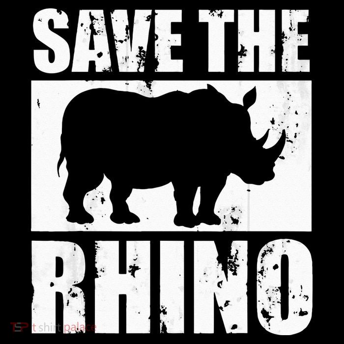 Save The Rhino Zip Tote Bag