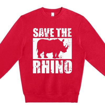 Save The Rhino Premium Crewneck Sweatshirt