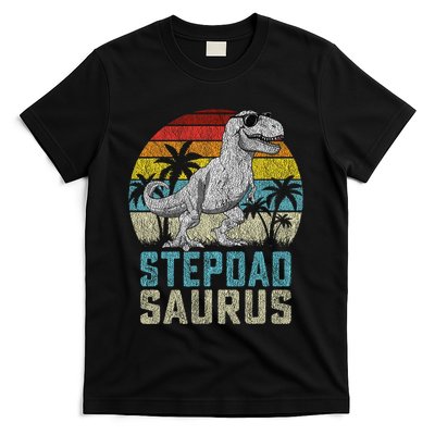 Stepdadsaurus T Rex Dinosaur Stepdad Saurus FatherS Family T-Shirt