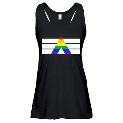 Straight Ally Pride Flag Ladies Essential Flowy Tank