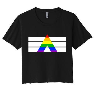 Straight Ally Pride Flag Crop Top