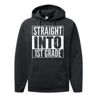 Straight Into 1st Grade Performance Fleece Hoodie