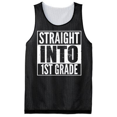 Straight Into 1st Grade Mesh Reversible Basketball Jersey Tank