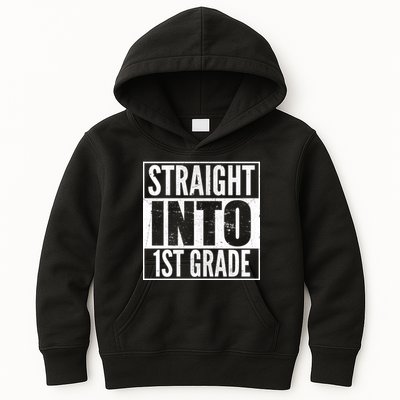 Straight Into 1st Grade Kids Hoodie