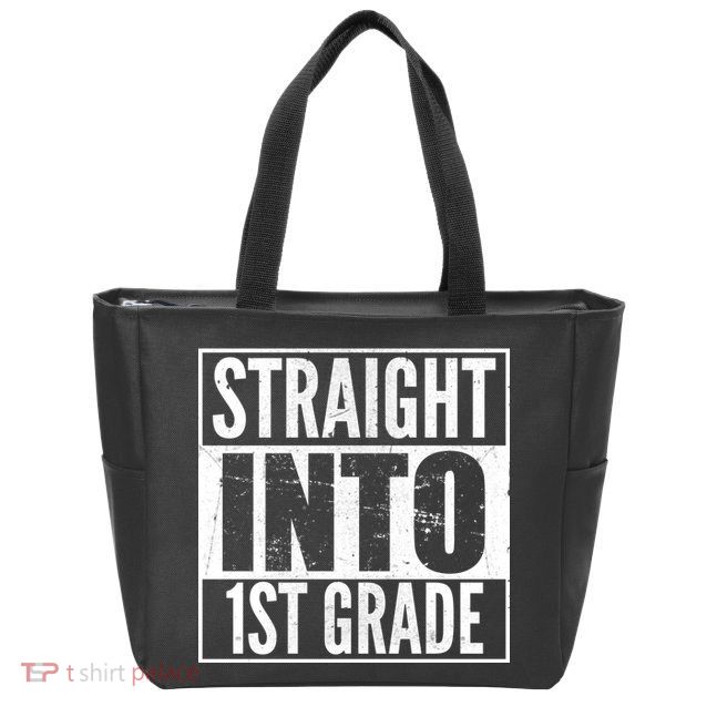 Straight Into 1st Grade Zip Tote Bag