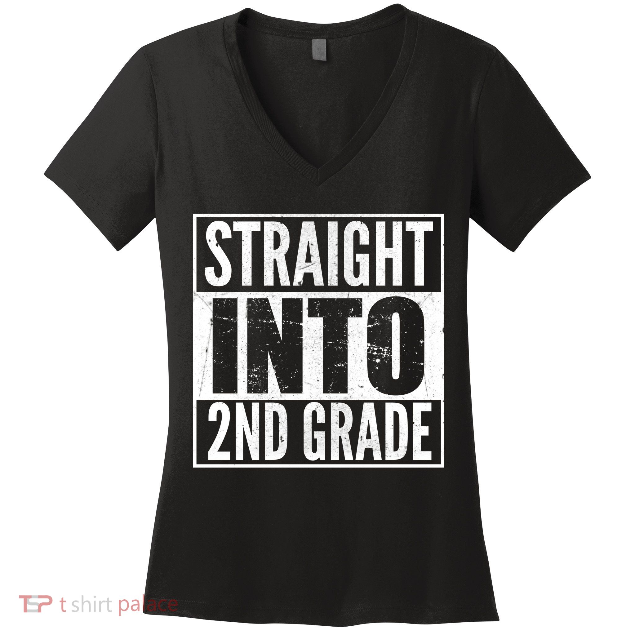 Straight Into 2nd Grade Women's V-Neck T-Shirt