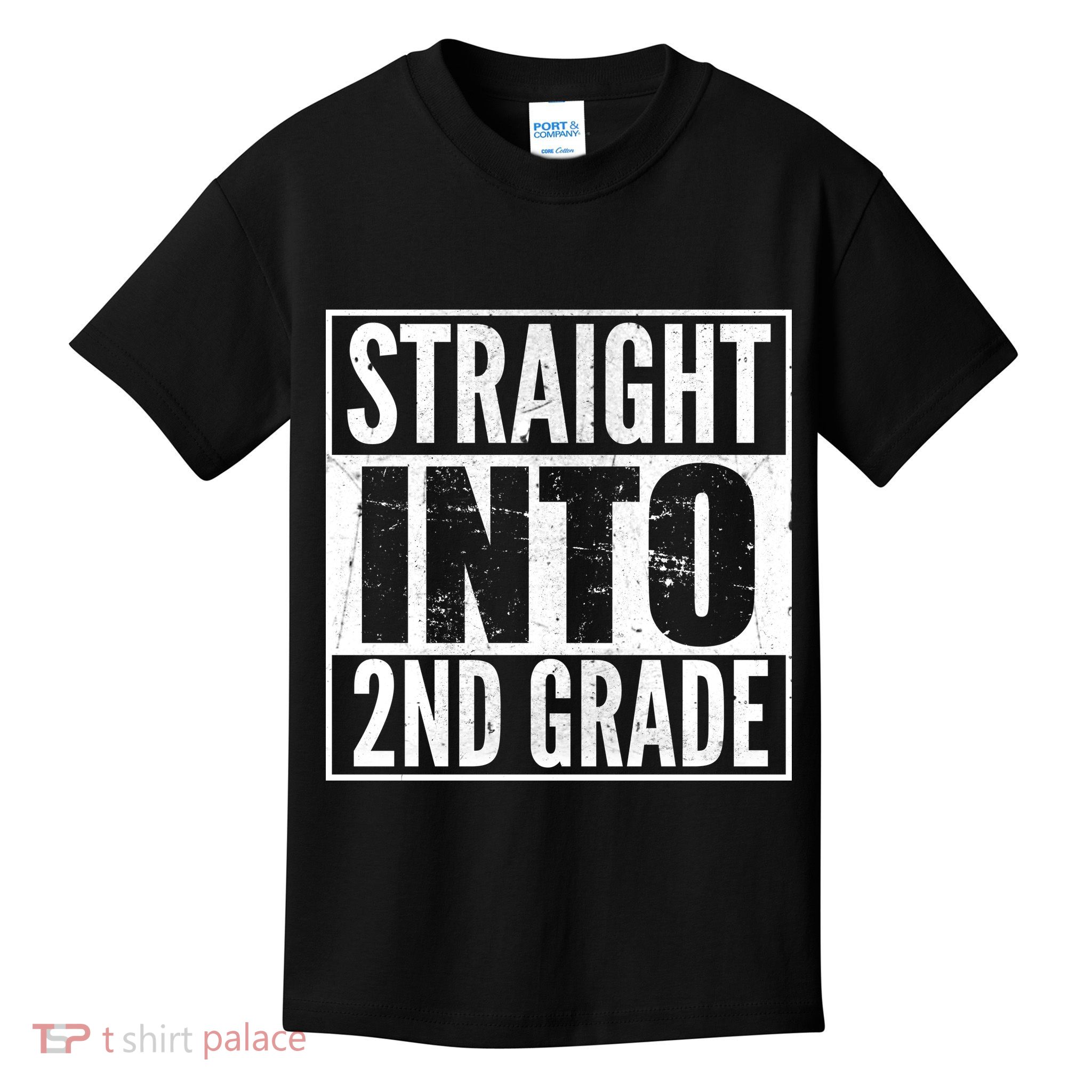 Straight Into 2nd Grade Kids T-Shirt
