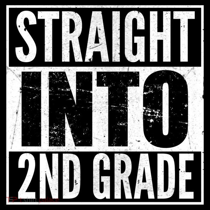 Straight Into 2nd Grade Kids T-Shirt