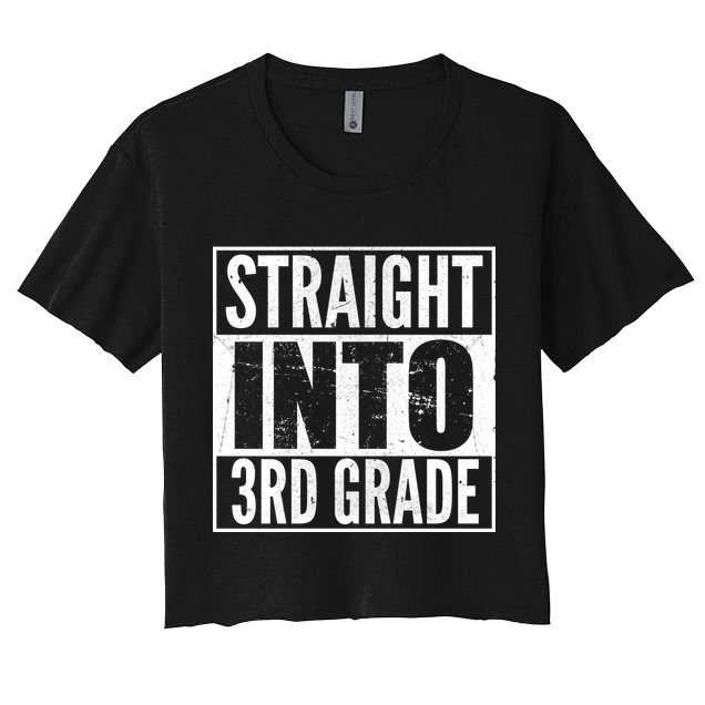 Straight Into 3rd Grade Women's Crop Top Tee