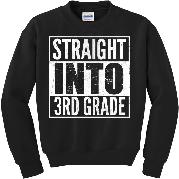 Straight Into 3rd Grade Kids Sweatshirt