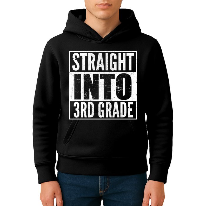 Straight Into 3rd Grade Kids Hoodie