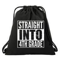 Straight Into 4th Grade Drawstring Bag