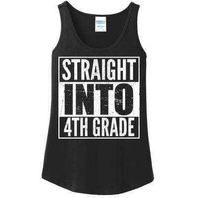 Straight Into 4th Grade Ladies Essential Tank