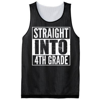 Straight Into 4th Grade Mesh Reversible Basketball Jersey Tank