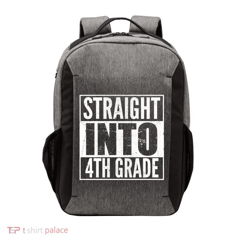 Straight Into 4th Grade Vector Backpack