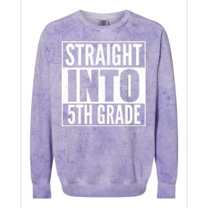 Straight Into 5th Grade Colorblast Crewneck Sweatshirt