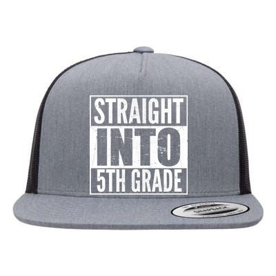 Straight Into 5th Grade Flat Bill Trucker Hat