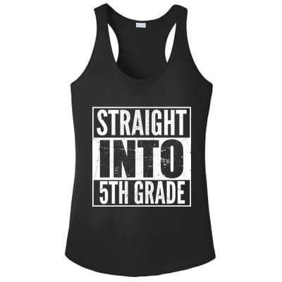 Straight Into 5th Grade Ladies PosiCharge Competitor Racerback Tank