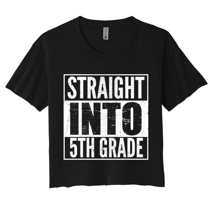 Straight Into 5th Grade Women's Crop Top Tee