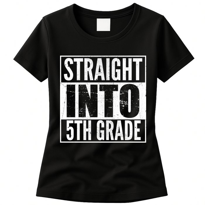 Straight Into 5th Grade Womens T-Shirt