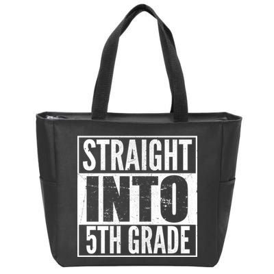 Straight Into 5th Grade Zip Tote Bag