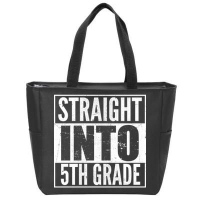 Straight Into 5th Grade Zip Tote Bag