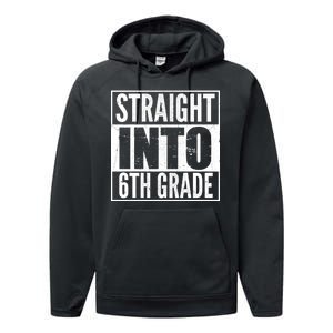 Straight Into 6th Grade Performance Fleece Hoodie