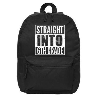 Straight Into 6th Grade 16 in Basic Backpack