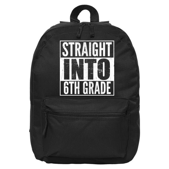 Straight Into 6th Grade 16 in Basic Backpack