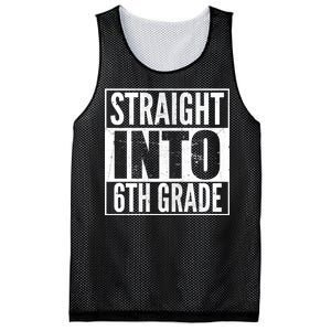 Straight Into 6th Grade Mesh Reversible Basketball Jersey Tank