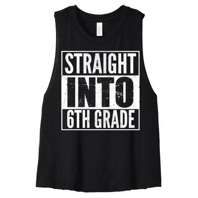 Straight Into 6th Grade Women's Racerback Cropped Tank