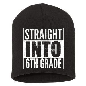 Straight Into 6th Grade Short Acrylic Beanie