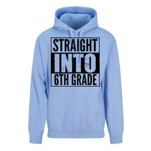 Straight Into 6th Grade Unisex Surf Hoodie