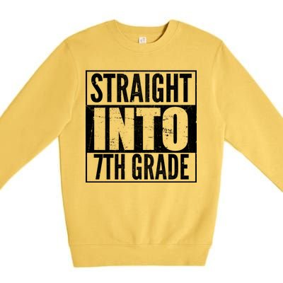 Straight Into 7th Grade Premium Crewneck Sweatshirt