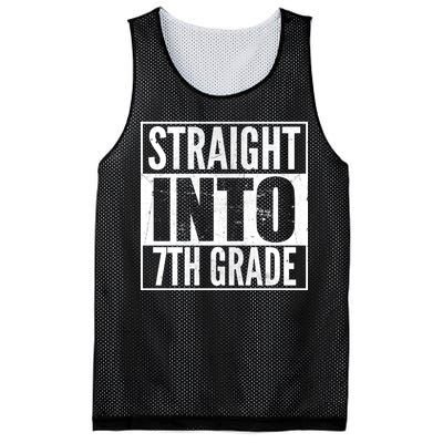 Straight Into 7th Grade Mesh Reversible Basketball Jersey Tank