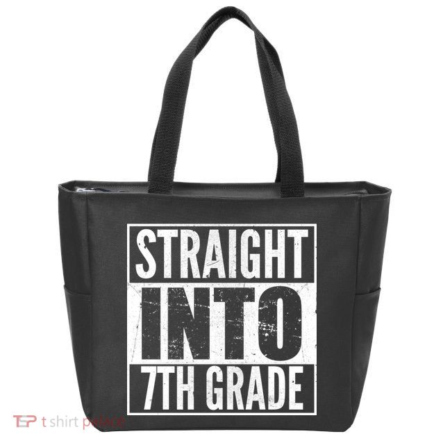 Straight Into 7th Grade Zip Tote Bag
