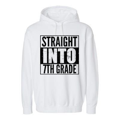 Straight Into 7th Grade Garment-Dyed Fleece Hoodie