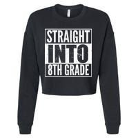 Straight Into 8th Grade Cropped Pullover Crew