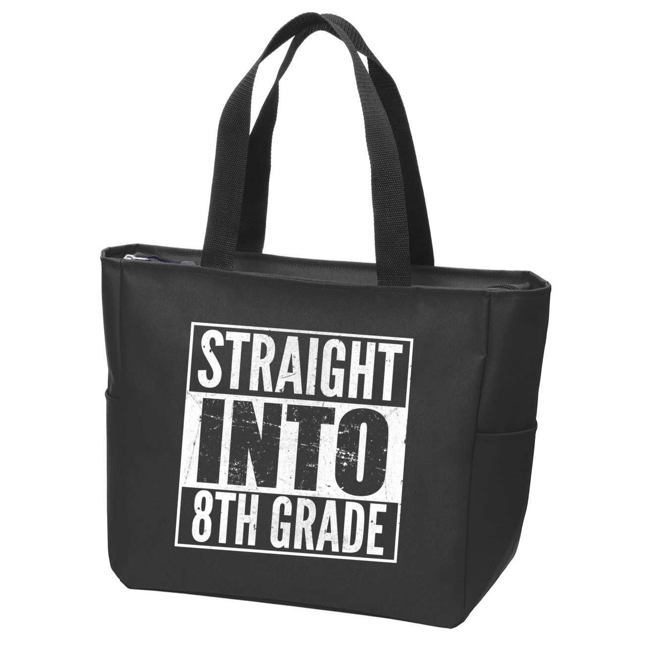 Straight Into 8th Grade Zip Tote Bag