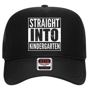 Straight Into Kindergarten High Crown Mesh Back Trucker Hat