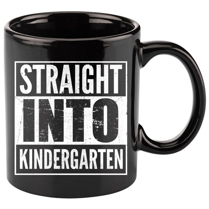 Straight Into Kindergarten 11oz C Handle Ceramic Mug