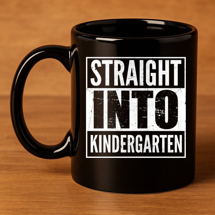 Straight Into Kindergarten 11oz C Handle Ceramic Mug