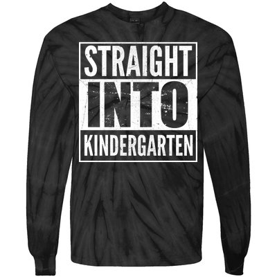 Straight Into Kindergarten Tie-Dye Long Sleeve Shirt