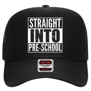 Straight Into Pre-School High Crown Mesh Back Trucker Hat