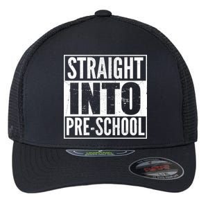 Straight Into Pre-School Flexfit Unipanel Trucker Cap