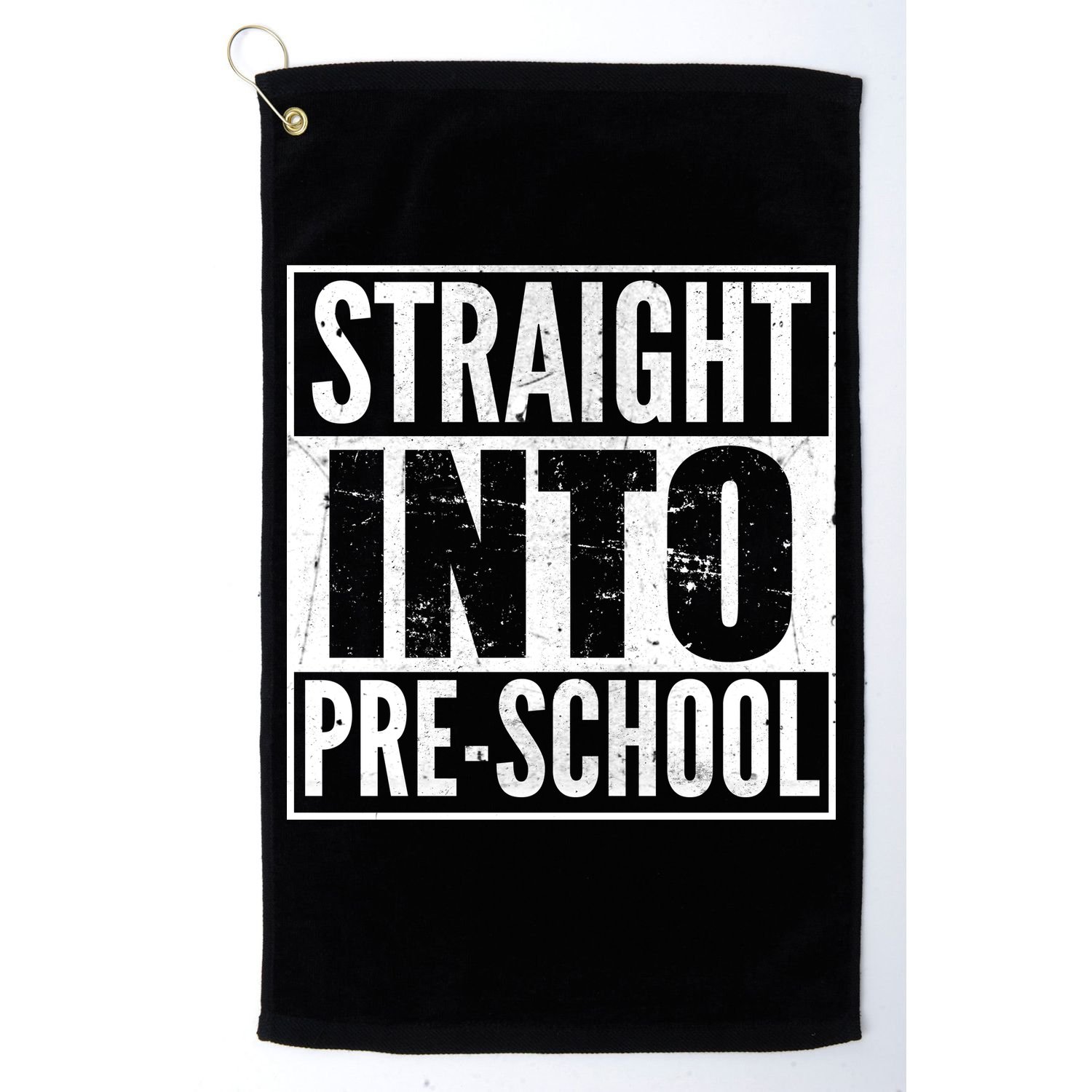 Straight Into Pre-School Golf Towel