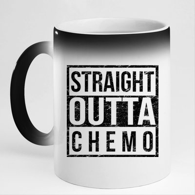 Straight Out of Chemo 11oz Black Color Changing Mug