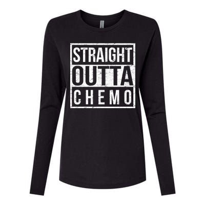 Straight Out of Chemo Womens Cotton Relaxed Long Sleeve T-Shirt