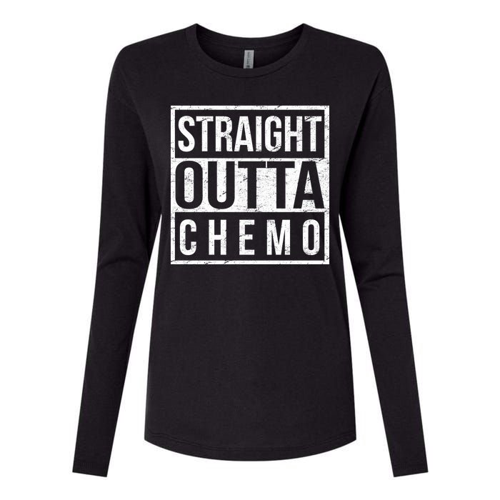 Straight Out of Chemo Womens Cotton Relaxed Long Sleeve T-Shirt