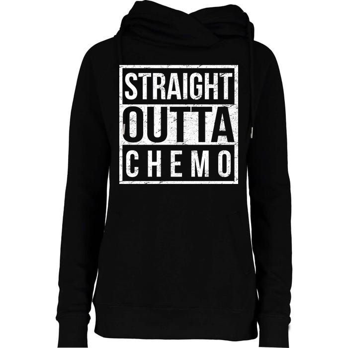 Straight Out of Chemo Womens Funnel Neck Pullover Hood